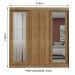 Guarda-Roupa Casal Madesa Kansas 3 Portas de Correr com Espelhos 3 Gavetas