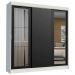 Guarda-Roupa Casal Madesa Kansas 3 Portas de Correr com Espelhos 3 Gavetas