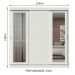 Guarda-Roupa Casal Madesa Kansas 3 Portas de Correr com Espelhos 3 Gavetas