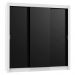 Guarda Roupa Casal Madesa Lyon 3 Portas de Correr 2 Gavetas - Branco/Preto