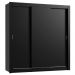Guarda Roupa Casal Madesa Lyon 3 Portas de Correr 2 Gavetas - Preto