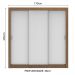Guarda Roupa Casal Madesa Lyon 3 Portas de Correr 2 Gavetas - Rustic/Branco