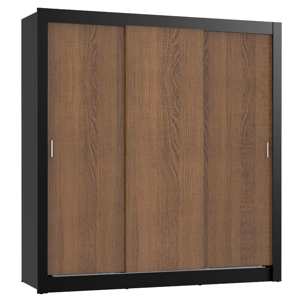 Guarda Roupa Casal Madesa Lyon 3 Portas de Correr 2 Gavetas