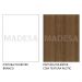 Guarda Roupa Casal Madesa Lyon 3 Portas de Correr 2 Gavetas com Pés - Branco/Rustic