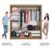 Guarda Roupa Casal Madesa Lyon 3 Portas de Correr com Espelho 2 Gavetas