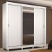 Guarda Roupa Casal Madesa Lyon 3 Portas de Correr com Espelho 2 Gavetas com Pés - Branco