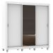 Guarda Roupa Casal Madesa Lyon 3 Portas de Correr com Espelho 2 Gavetas com Pés - Branco