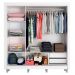 Guarda Roupa Casal Madesa Lyon 3 Portas de Correr com Espelho 2 Gavetas com Pés - Branco