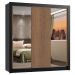 Guarda-Roupa Casal Madesa Lyon 3 Portas de Correr com Espelhos 2 Gavetas