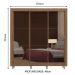 Guarda Roupa Casal Madesa Lyon 3 Portas de Correr de Espelho 2 Gavetas com Pés - Rustic
