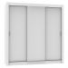 Guarda Roupa Casal Madesa Lyon Plus 3 Portas de Correr 4 Gavetas - Branco