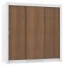 Guarda Roupa Casal Madesa Lyon Plus 3 Portas de Correr 4 Gavetas - Branco/Rustic