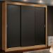Guarda Roupa Casal Madesa Lyon Plus 3 Portas de Correr 4 Gavetas