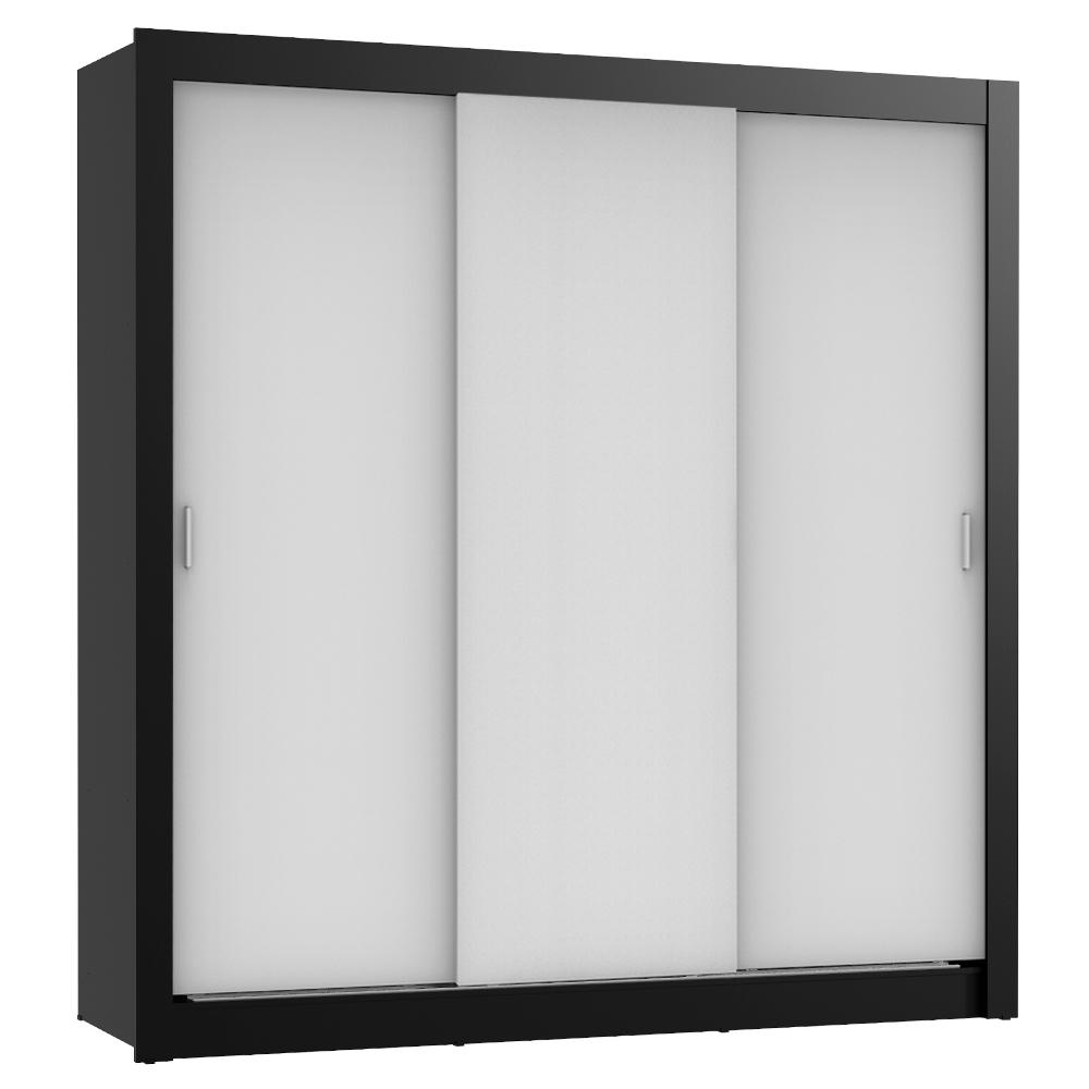 Guarda Roupa Casal Madesa Lyon Plus 3 Portas de Correr 4 Gavetas