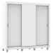 Guarda Roupa Casal Madesa Lyon Plus 3 Portas de Correr 4 Gavetas com Pés - Branco