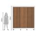 Guarda Roupa Casal Madesa Lyon Plus 3 Portas de Correr 4 Gavetas com Pés - Branco/Rustic
