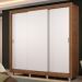 Guarda Roupa Casal Madesa Lyon Plus 3 Portas de Correr 4 Gavetas com Pés - Rustic/Branco