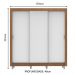 Guarda Roupa Casal Madesa Lyon Plus 3 Portas de Correr 4 Gavetas com Pés - Rustic/Branco