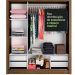 Guarda Roupa Casal Madesa Lyon Plus 3 Portas de Correr com Espelho 4 Gavetas - Rustic/Branco