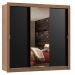 Guarda Roupa Casal Madesa Lyon Plus 3 Portas de Correr com Espelho 4 Gavetas
