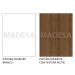 Guarda Roupa Casal Madesa Lyon Plus 3 Portas de Correr com Espelho 4 Gavetas com Pés - Branco/Rustic