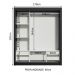 Guarda-Roupa Casal Madesa Lyon Plus 3 Portas de Correr com Espelhos 4 Gavetas