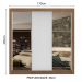 Guarda-Roupa Casal Madesa Lyon Plus 3 Portas de Correr com Espelhos 4 Gavetas