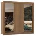 Guarda-Roupa Casal Madesa Lyon Plus 3 Portas de Correr com Espelhos 4 Gavetas