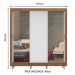 Guarda-Roupa Casal Madesa Lyon Plus 3 Portas de Correr com Espelhos 4 Gavetas com Pés