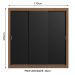 Guarda Roupa Casal Madesa Mônaco 3 Portas de Correr - Rustic/Preto