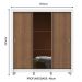 Guarda Roupa Casal Madesa Mônaco 3 Portas de Correr com Espelho com Pés - Branco/Rustic