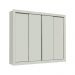 Guarda-Roupa Casal Madesa Montana 4 Portas de Correr - Branco