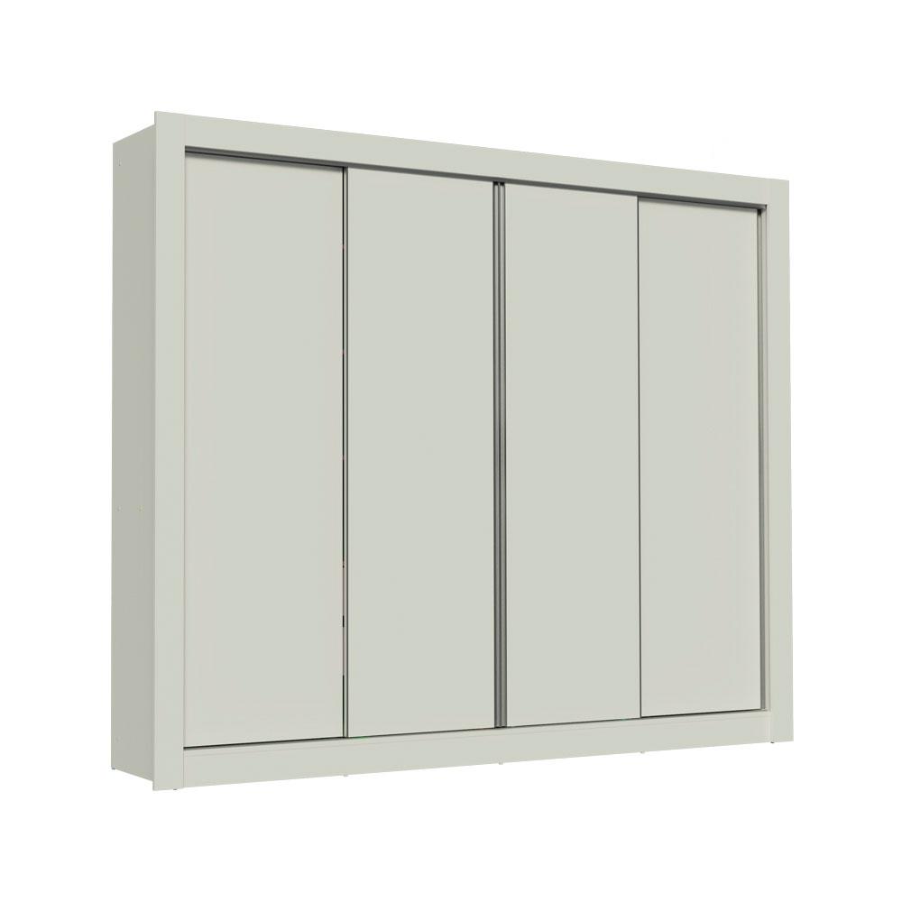 Guarda-Roupa Casal Madesa Montana 4 Portas de Correr - Branco