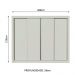 Guarda-Roupa Casal Madesa Montana 4 Portas de Correr - Branco