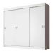 Guarda-Roupa Casal Madesa Napoli 3 Portas de Correr - Branco