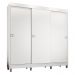 Guarda-Roupa Casal Madesa Napoli 3 Portas de Correr com Pés - Branco