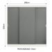Guarda-Roupa Casal Madesa Reno 3 Portas de Correr - Branco/Cinza