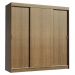 Guarda-Roupa Casal Madesa Reno 3 Portas de Correr - Rustic