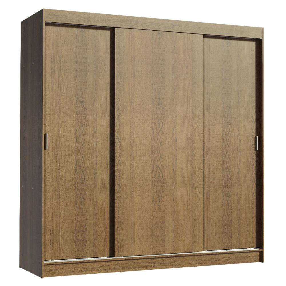 Guarda-Roupa Casal Madesa Reno 3 Portas de Correr - Rustic