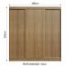 Guarda-Roupa Casal Madesa Reno 3 Portas de Correr - Rustic