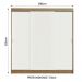 Guarda-Roupa Casal Madesa Reno 3 Portas de Correr - Rustic/Branco