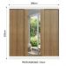 Guarda-Roupa Casal Madesa Reno 3 Portas de Correr com Espelho - Branco/Rustic