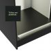 Guarda-Roupa Casal Madesa Reno 3 Portas de Correr com Espelho - Preto