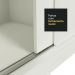 Guarda-Roupa Casal Madesa Reno 3 Portas de Correr com Espelhos - Branco
