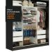 Guarda-Roupa Casal Madesa Reno 3 Portas de Correr com Espelhos - Preto/Rustic