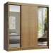 Guarda-Roupa Casal Madesa Reno 3 Portas de Correr com Espelhos - Rustic