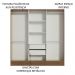 Guarda-Roupa Casal Madesa Vip 6 Portas Batentes