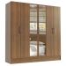 Guarda-Roupa Casal Madesa Vip Plus 6 Portas Batentes com Espelho