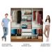 Guarda-Roupa Casal Madesa Vip Plus 6 Portas Batentes com Espelho