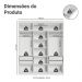 Guarda-Roupa Closet 4 Gavetas 180 cm Branco Venus Madesa